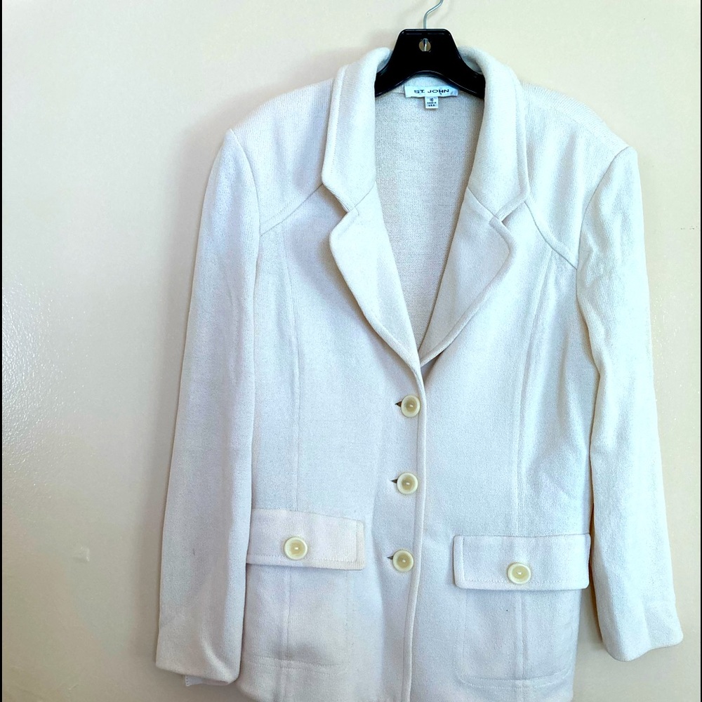 St John Collrction White Jacket Sz16